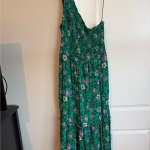Knox Rose One-Shoulder Green Floral Dress